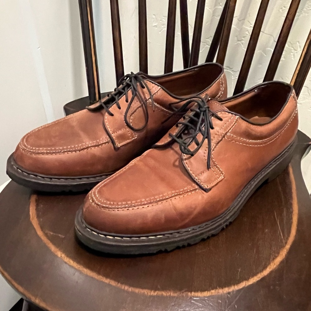 Allen Edmonds Wilbert Split Toe Derby Dress Shoes Brown Mens Size 8.5 D